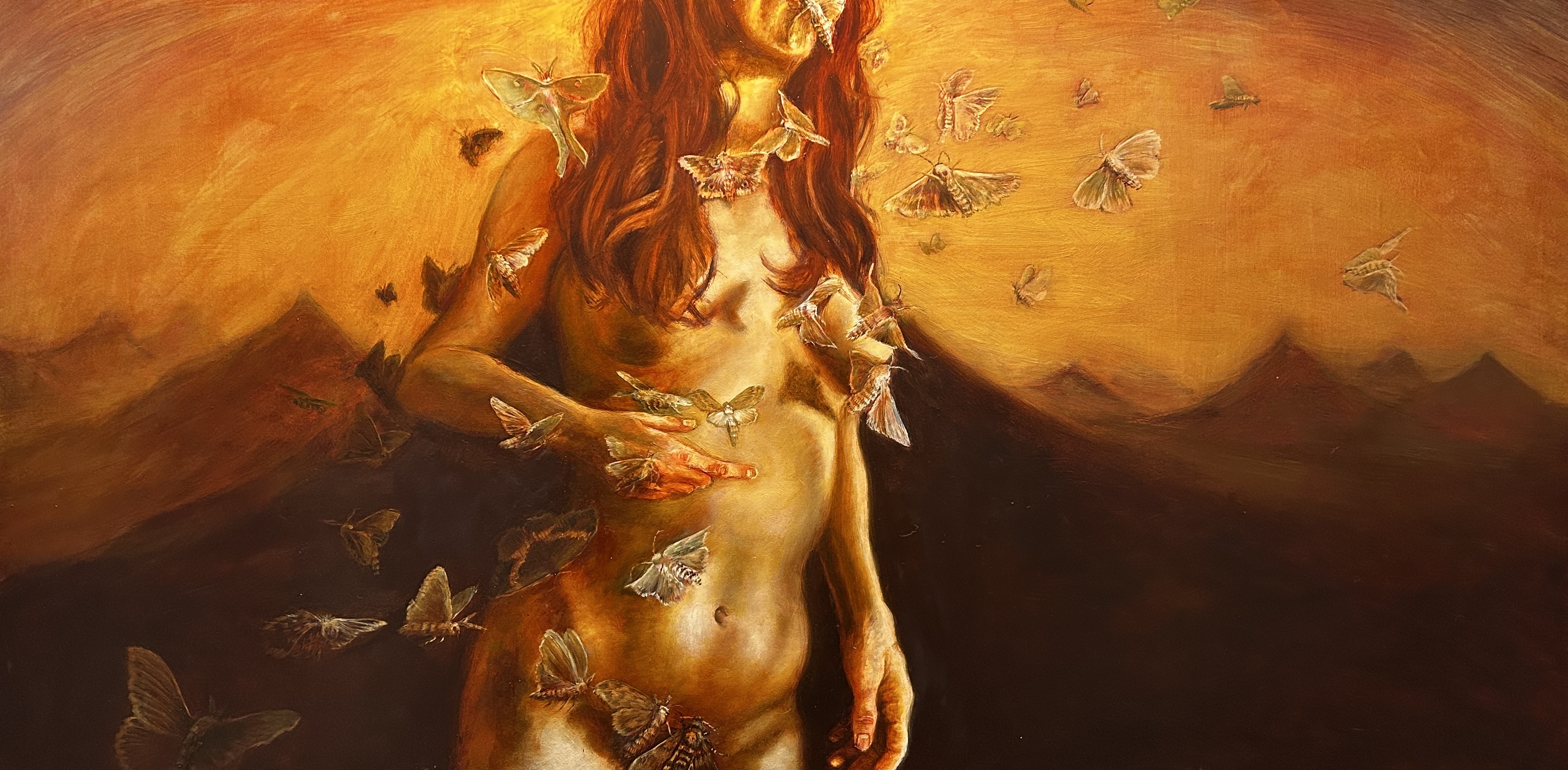 Obsess, an oil painting on panel by Justin Beck