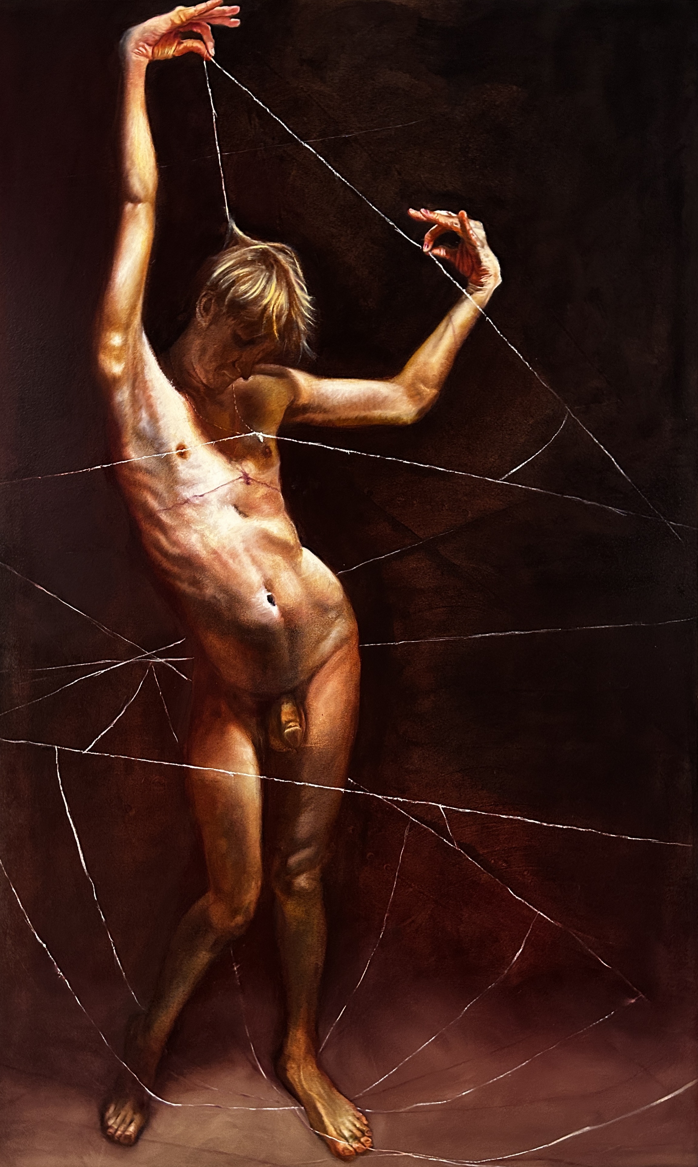 Ruminate, Figure 02, an oil painting by Justin Beck